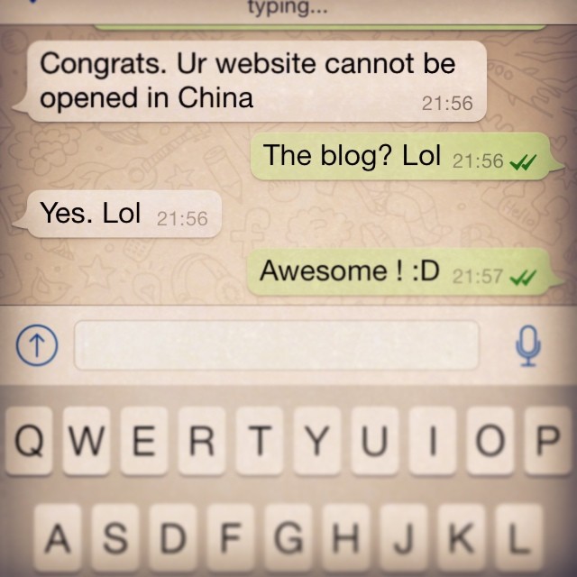 I must be doing something right with the blog. :)