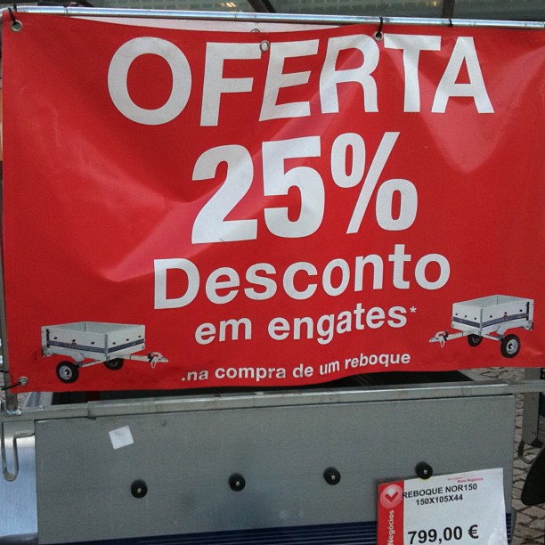 Desconto nos engates?... Pois
