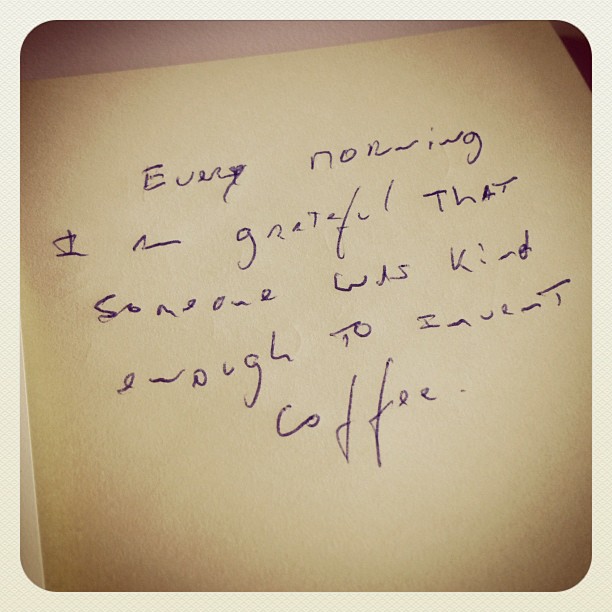 #coffee #post-it