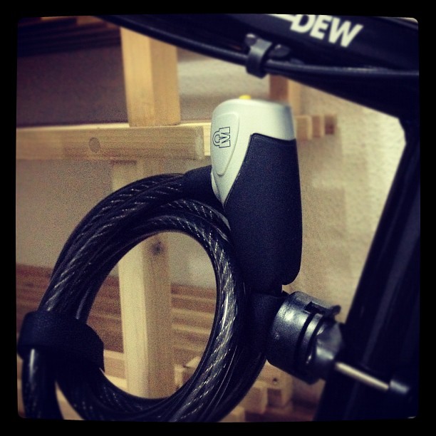 New lock for the #dew #bike