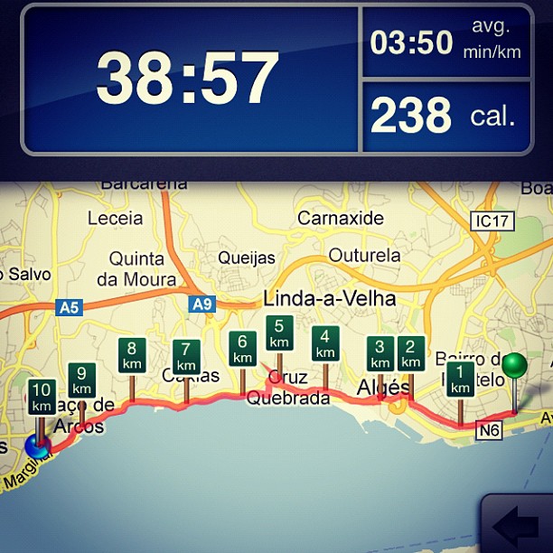Belém a paço de arcos. 10 km de bicicleta ao lado