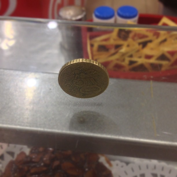 Levitating coin