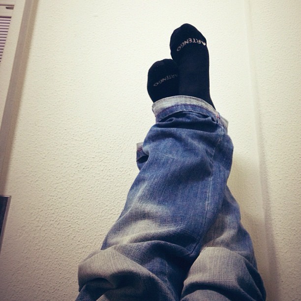Relax and put your feet up.