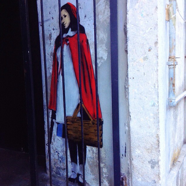 They arrested little red ridding hood. After feel