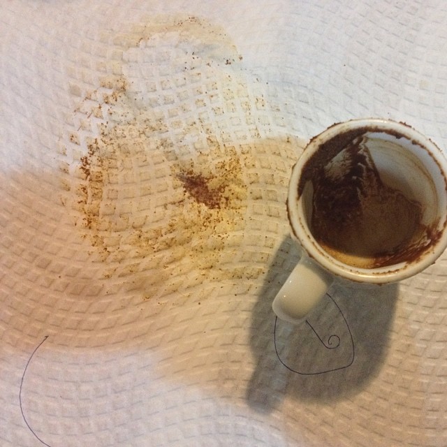 Destino nas borras do café