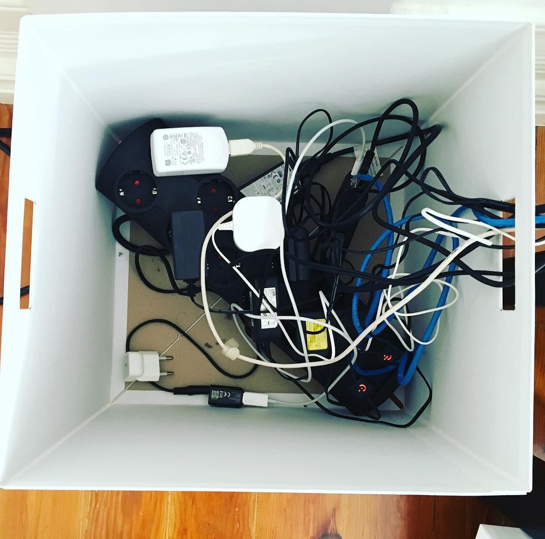 Cable management, the lazy way